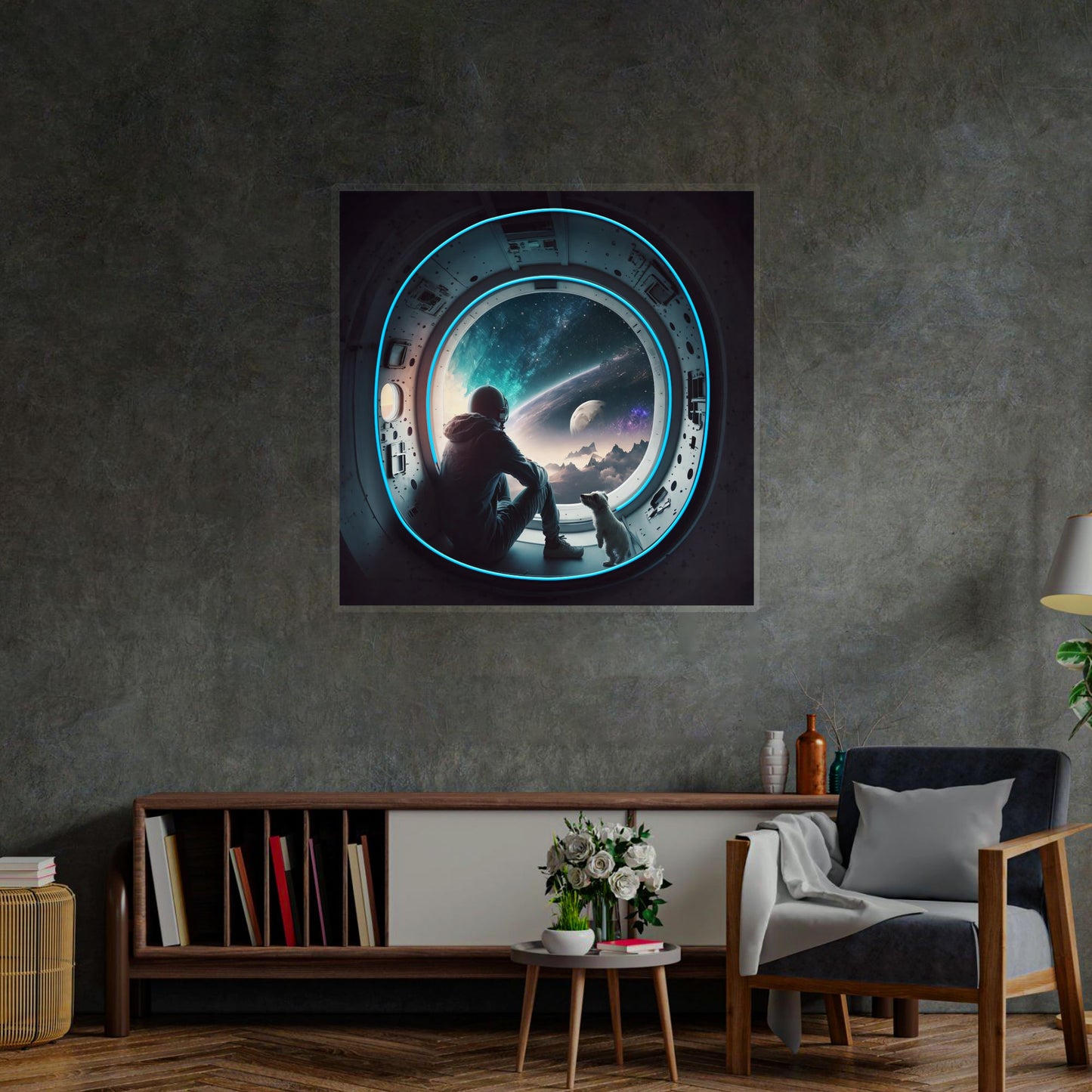 Astronaut In The Spacecraft LED Neon Sign Light Pop Art - Neonzastudio