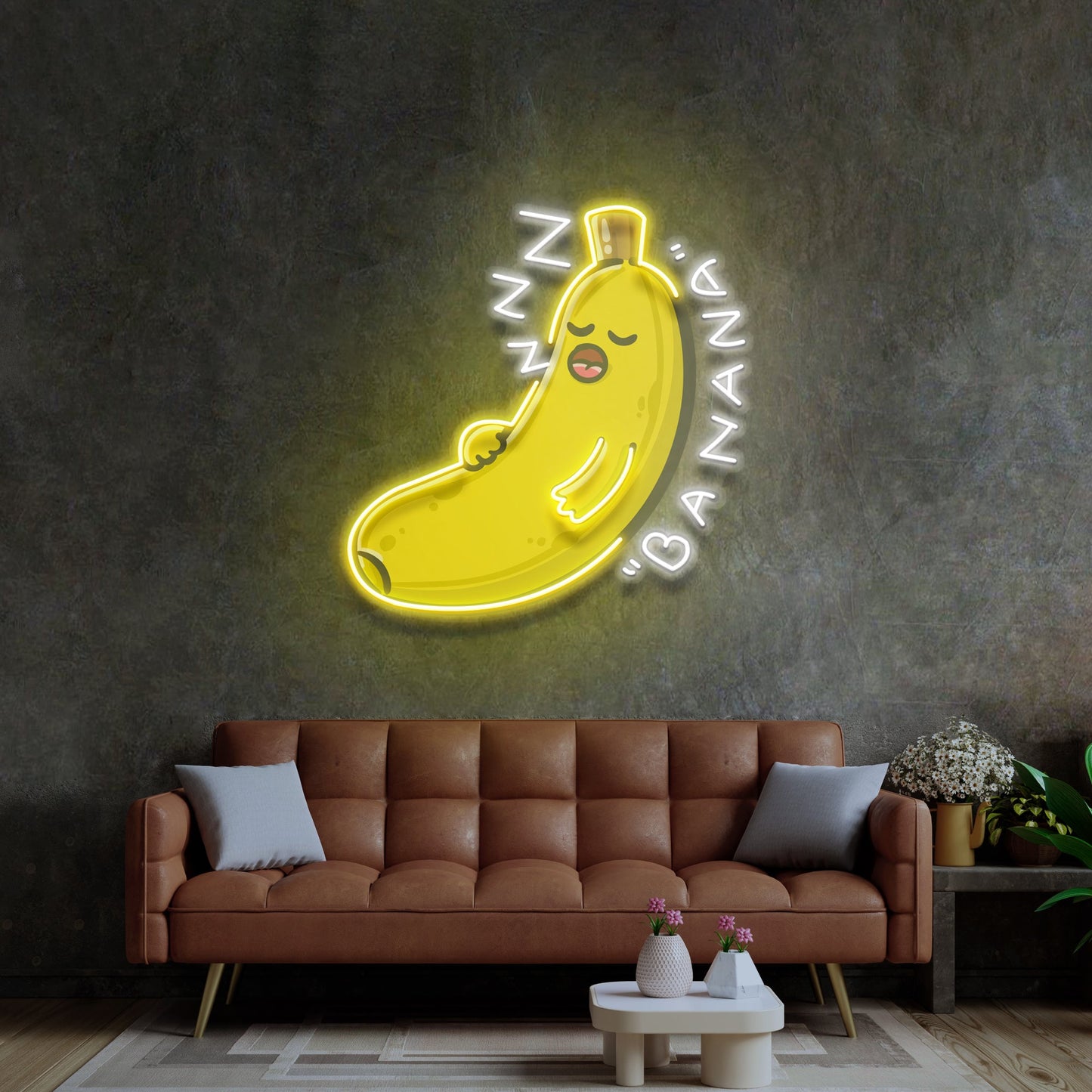 Banana Sleep LED Neon Sign Light Pop Art - Neonzastudio