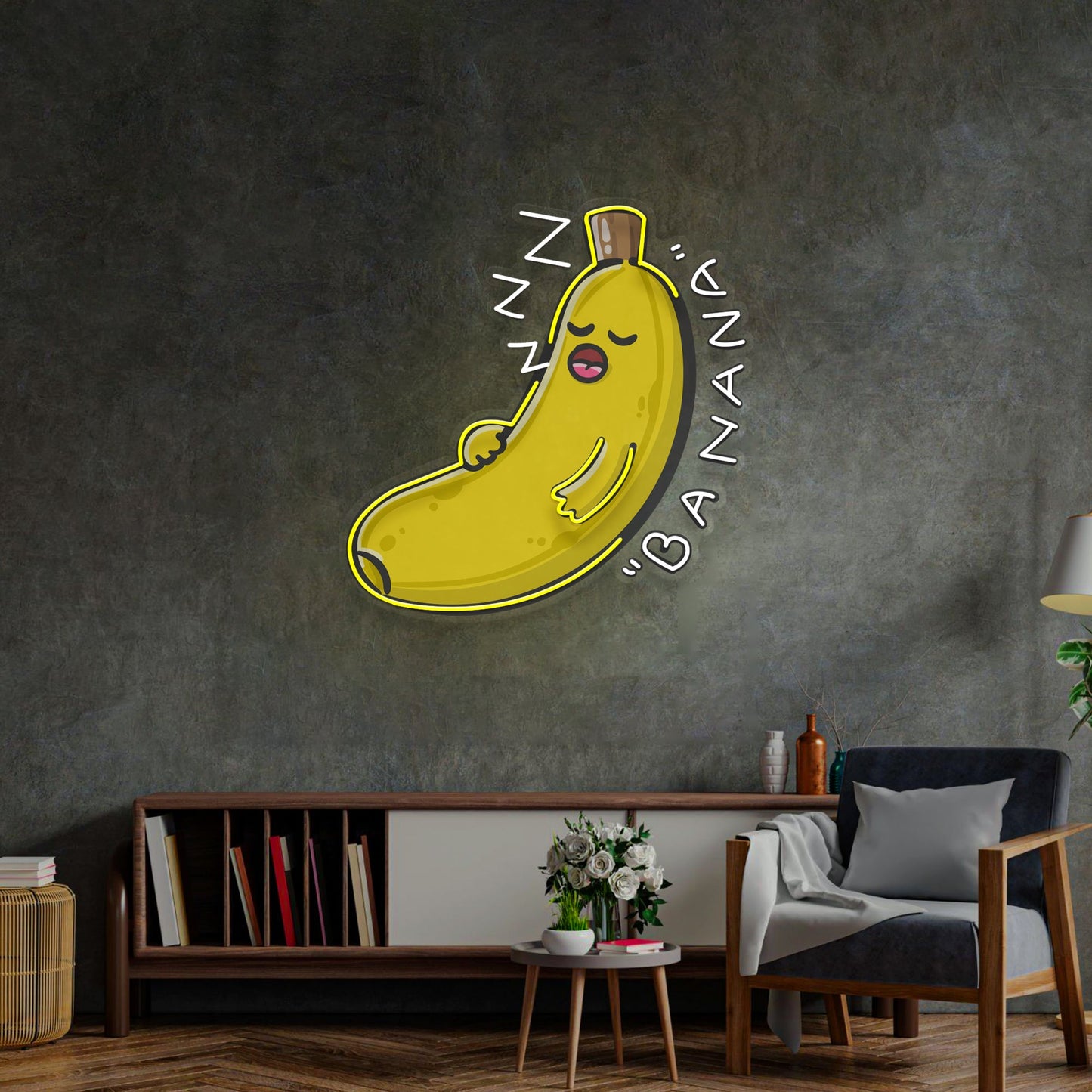 Banana Sleep LED Neon Sign Light Pop Art - Neonzastudio
