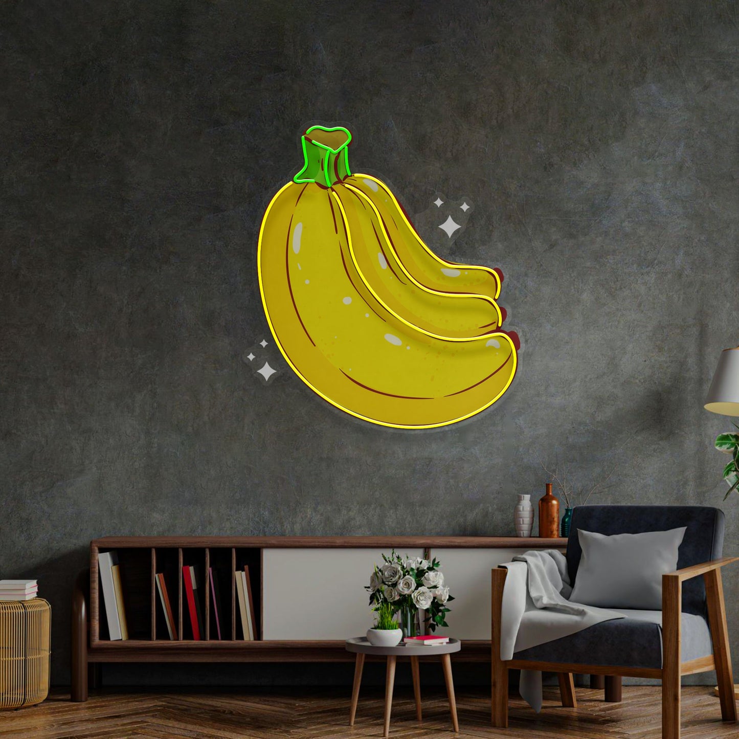 Bling Banana LED Neon Sign Light Pop Art - Neonzastudio