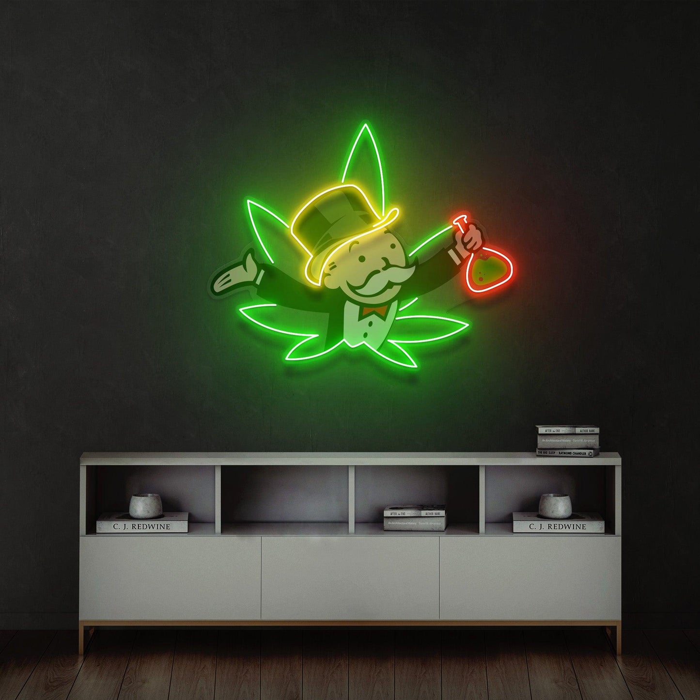 Bongopoly Led Neon Acrylic Artwork - Neonzastudio