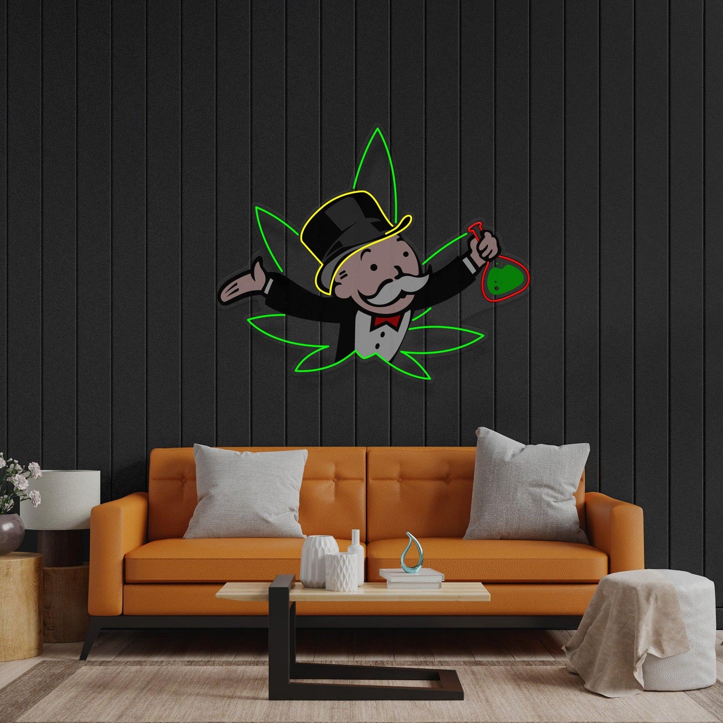 Bongopoly Led Neon Acrylic Artwork - Neonzastudio