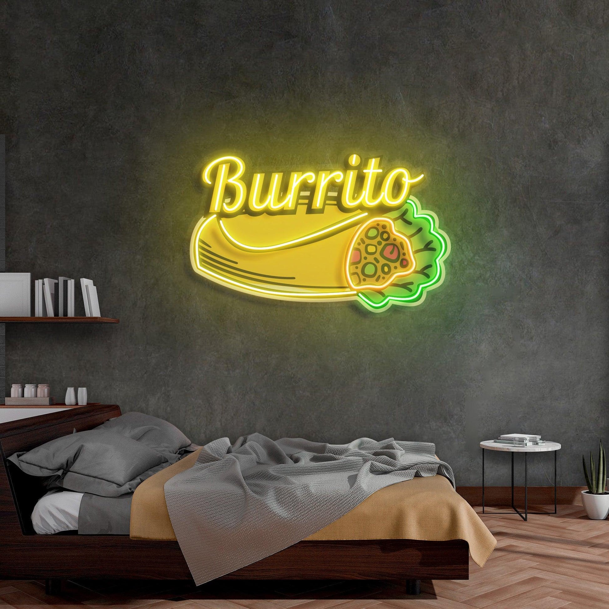Burrito Led Neon Acrylic Artwork - Neonzastudio