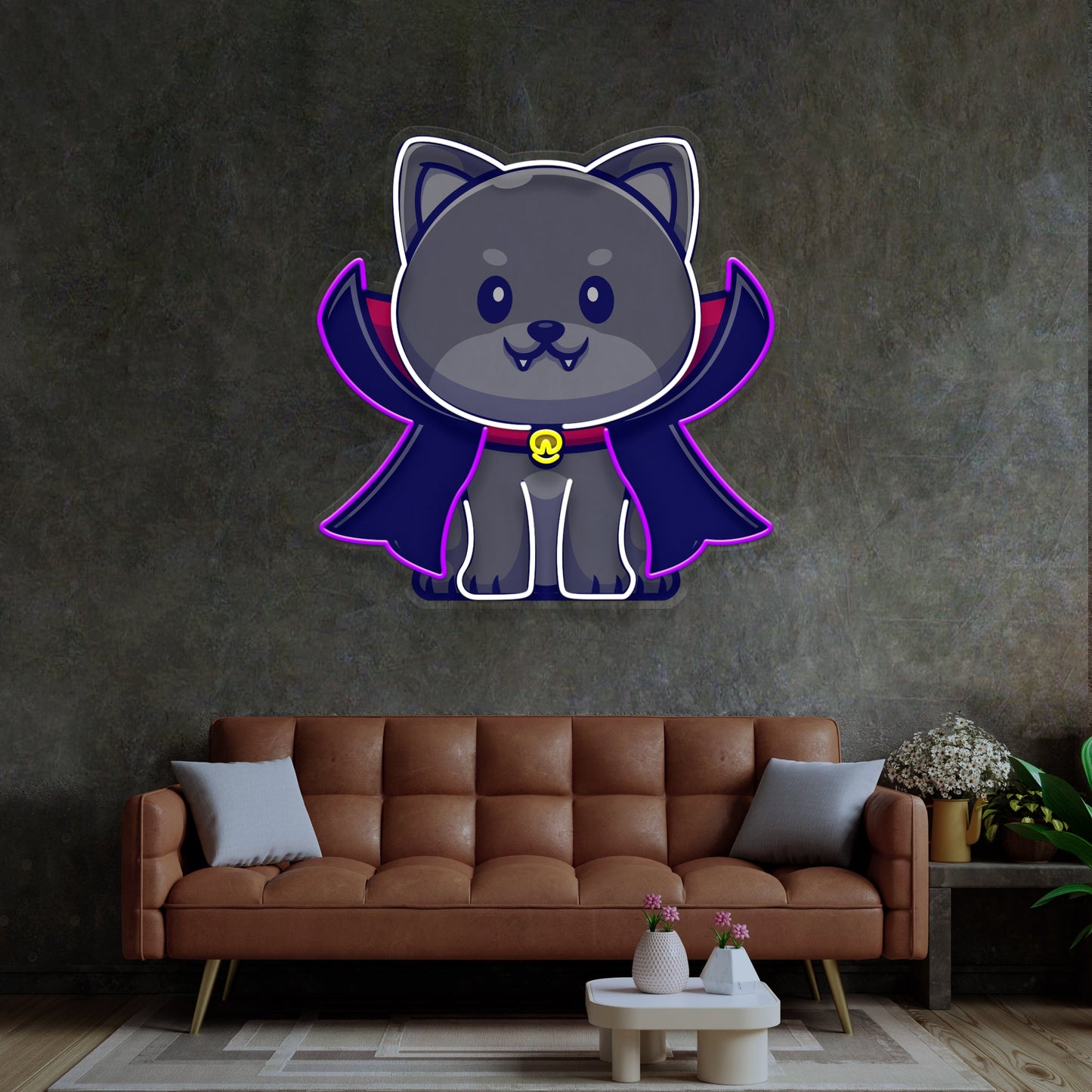 Dracula Dog LED Neon Sign Light Pop Art - Neonzastudio