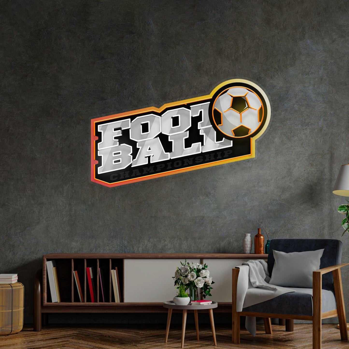Football LED Neon Sign Light Pop Art - Neonzastudio