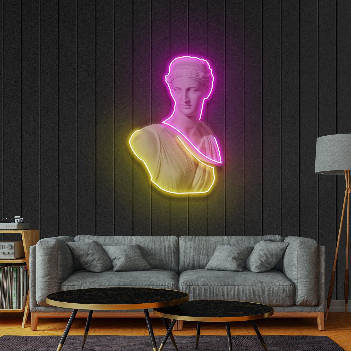 Goddess of Love Neon Acrylic Artwork - Neonzastudio