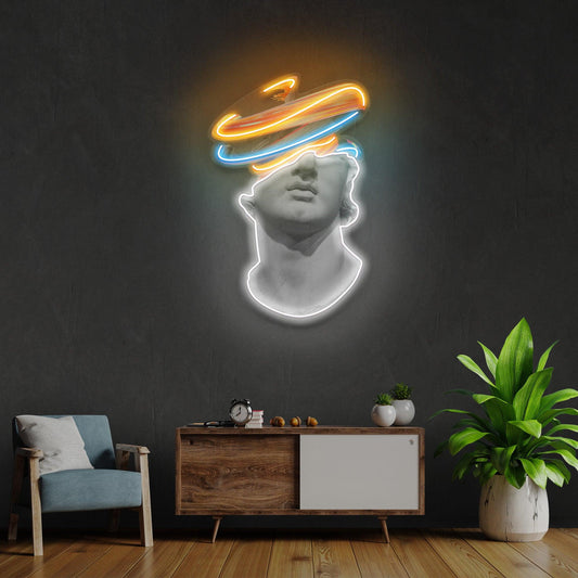 Greek Statue Art Neon Acrylic Artwork - Neonzastudio