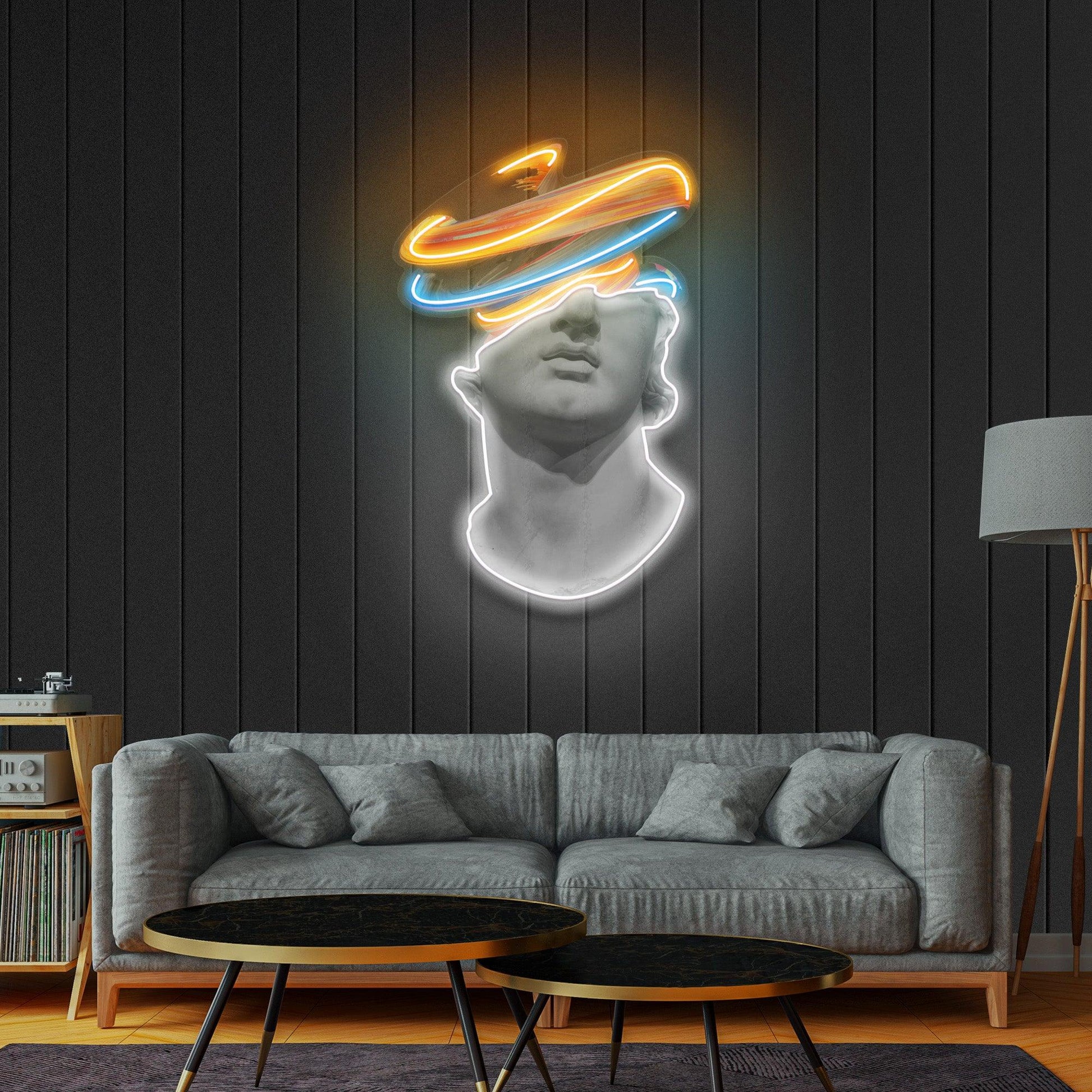 Greek Statue Art Neon Acrylic Artwork - Neonzastudio