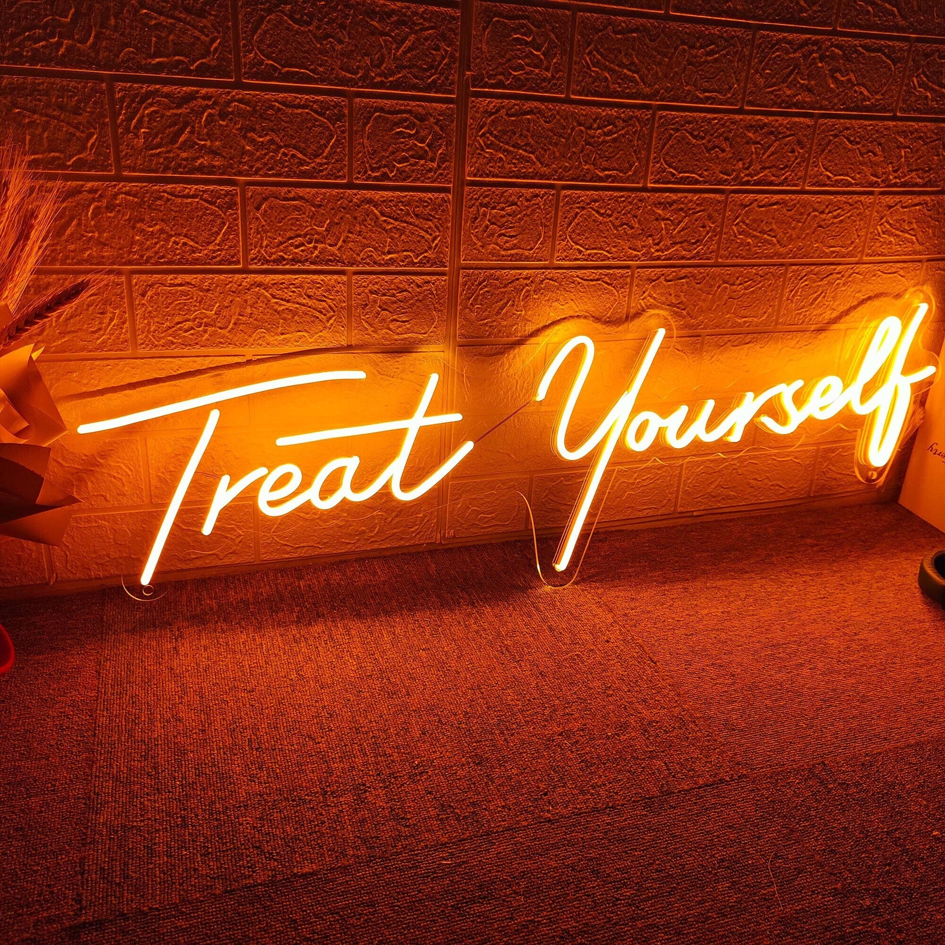 Treat Yourself Neon Sign Custom Wall Decor, Led Neon Lights Wedding Decor, Led Signs Back to School Supplies, Neon Light Personalized Gift - Neonzastudio