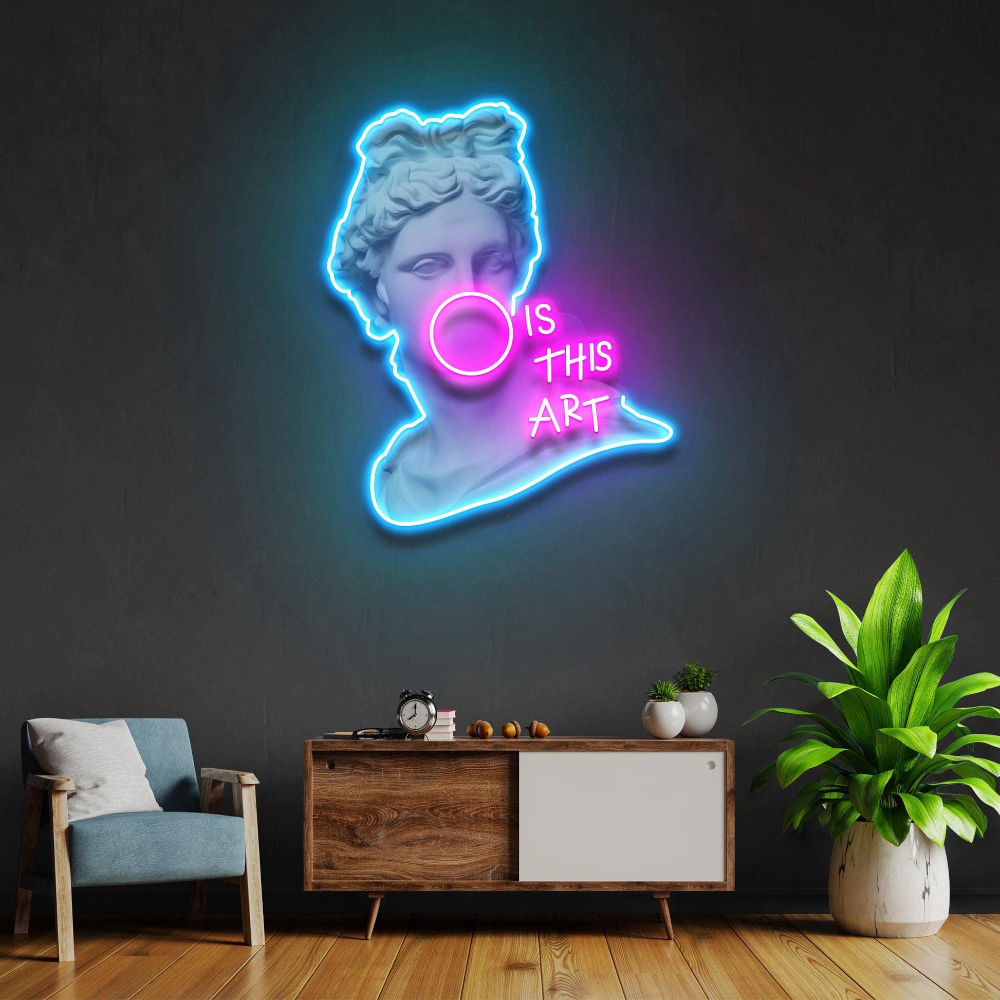 Is This Art Led Neon Acrylic Artwork - Neonzastudio