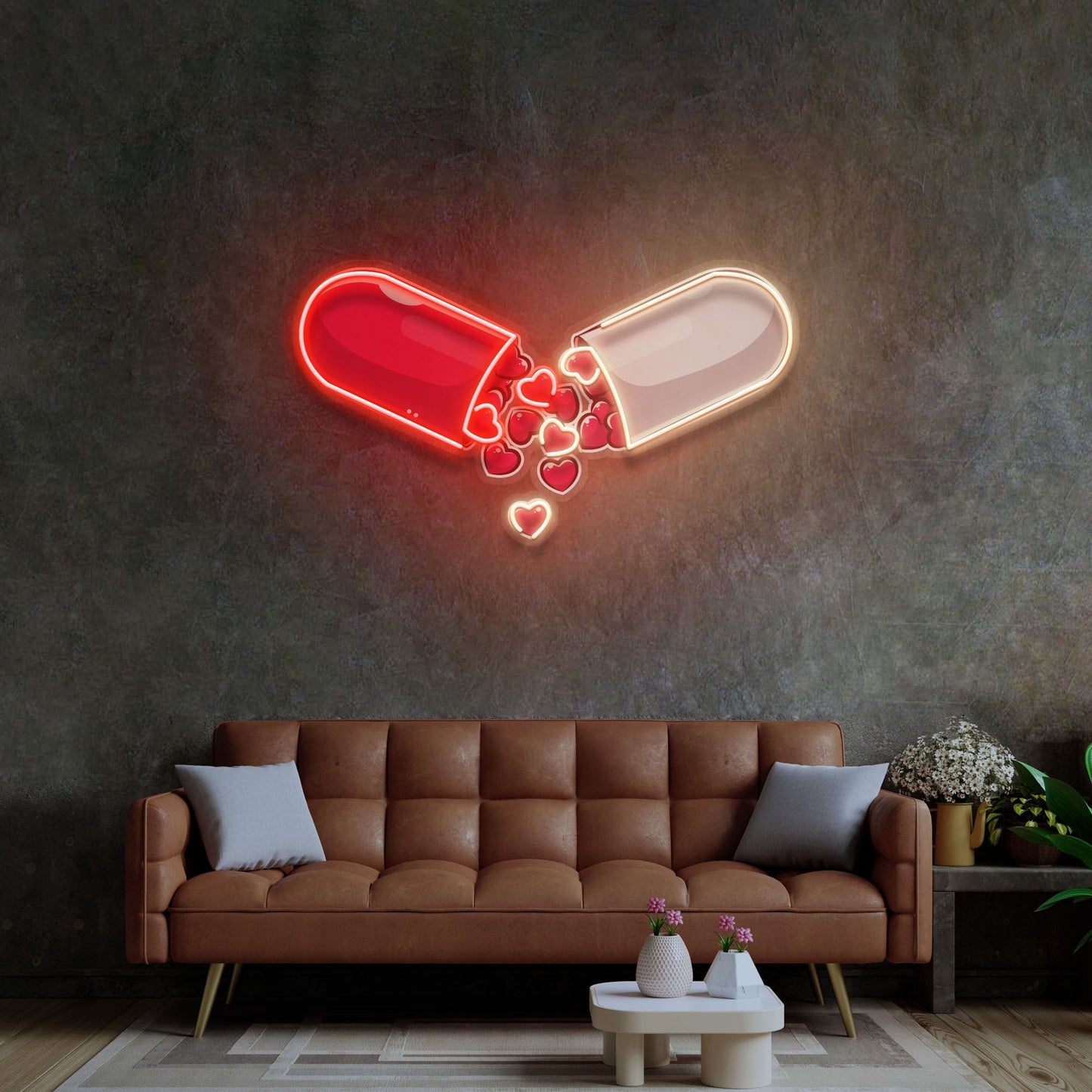 Love Capsule Cartoon LED Neon Sign Light Pop Art - Neonzastudio