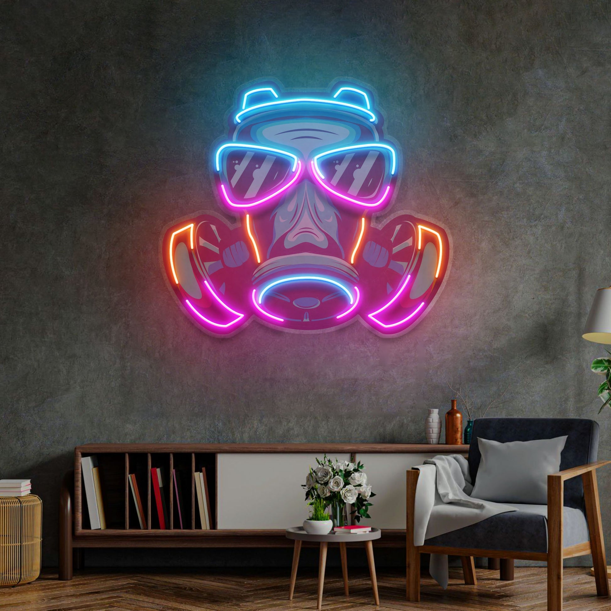 Mask LED Neon Sign Light Pop Art - Neonzastudio