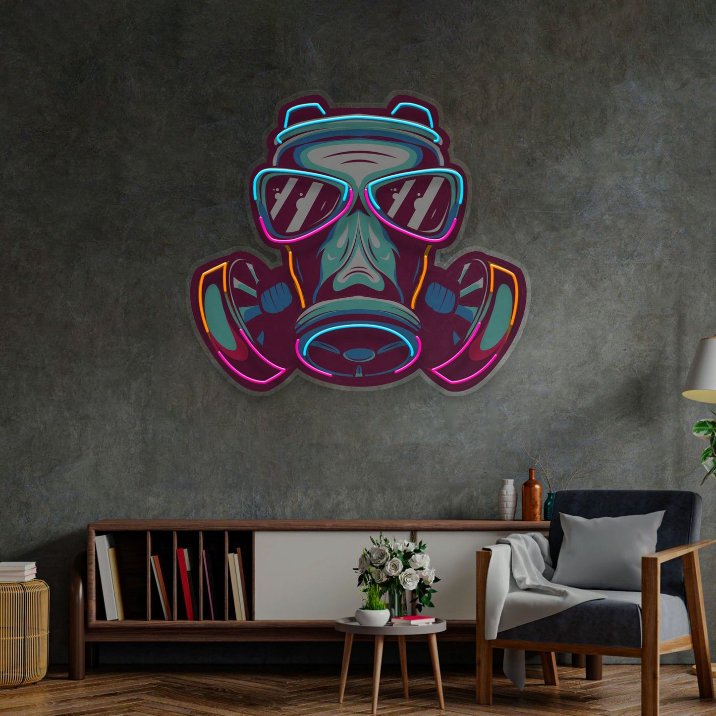 Mask LED Neon Sign Light Pop Art - Neonzastudio