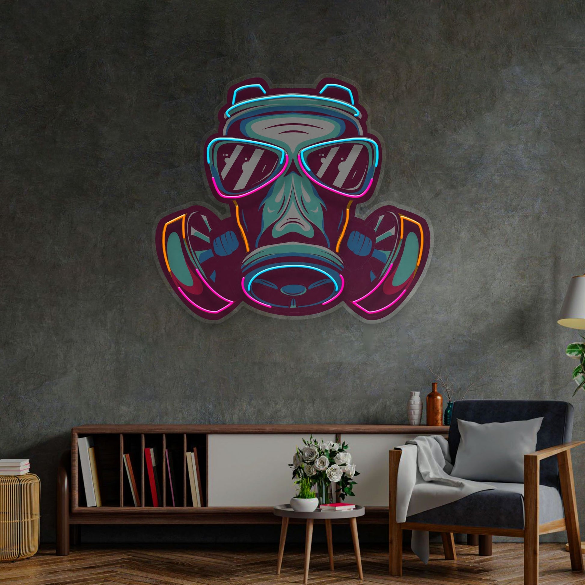 Mask LED Neon Sign Light Pop Art - Neonzastudio