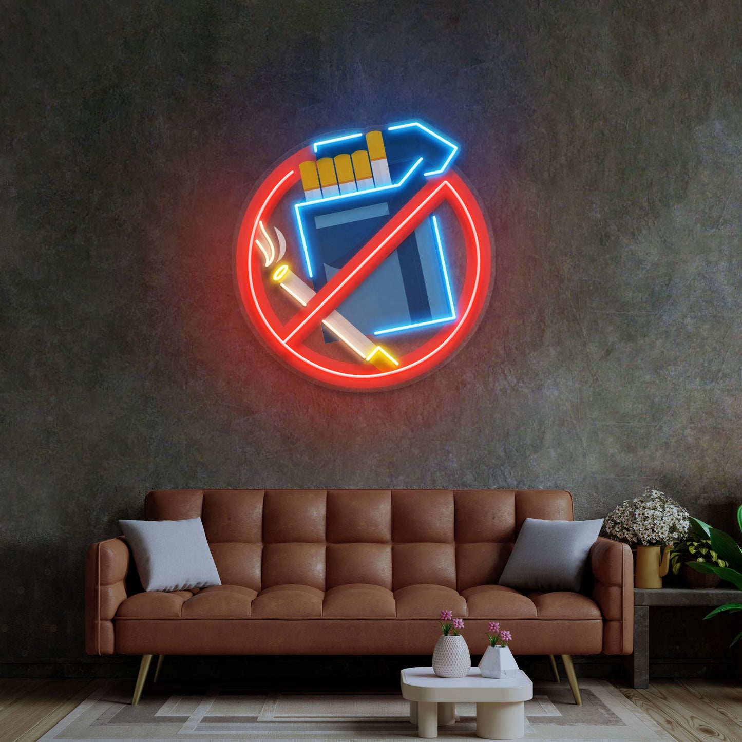 No Smoke LED Neon Sign Light Pop Art - Neonzastudio