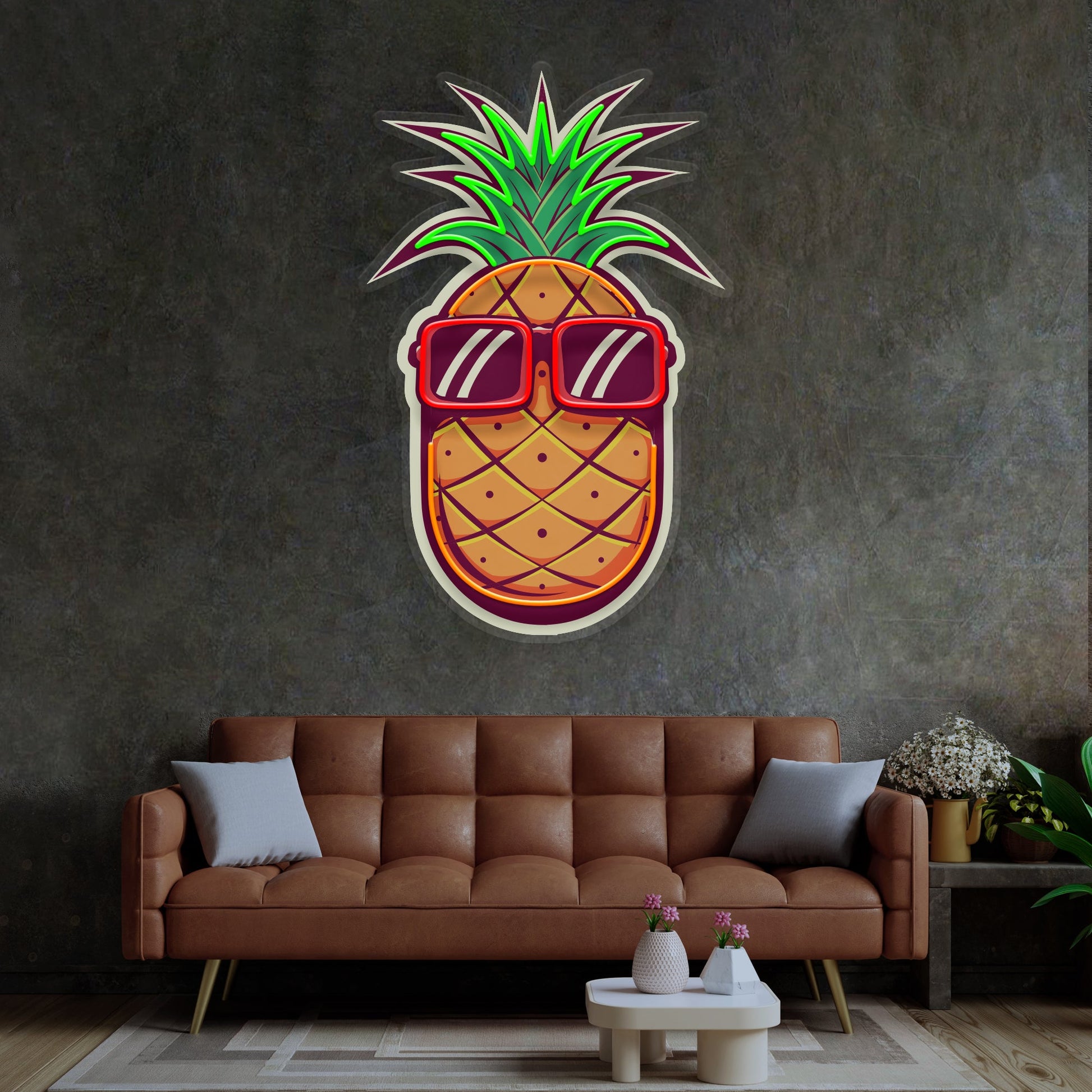 Pineapple LED Neon Sign Light Pop Art - Neonzastudio
