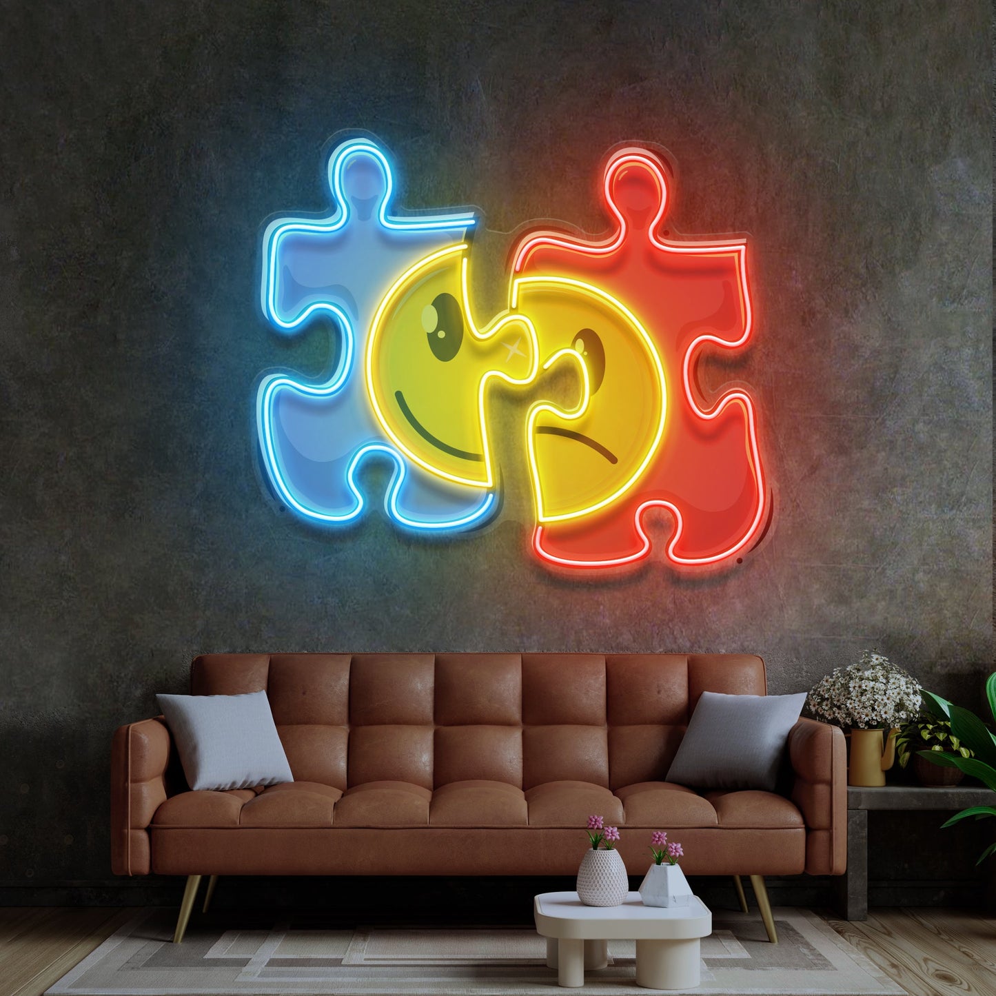 Puzzle LED Neon Sign Light Pop Art - Neonzastudio