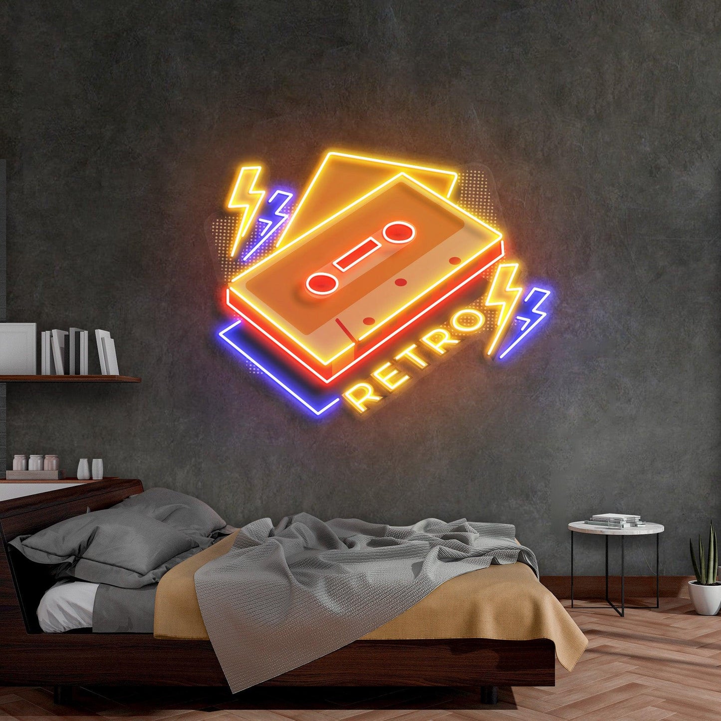 Cassette Retro Led Neon Acrylic Artwork - Neonzastudio