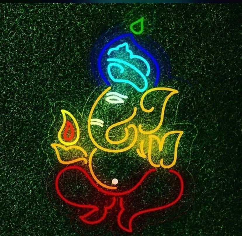 Diwali Ganesh ji neon Sign - Neonzastudio