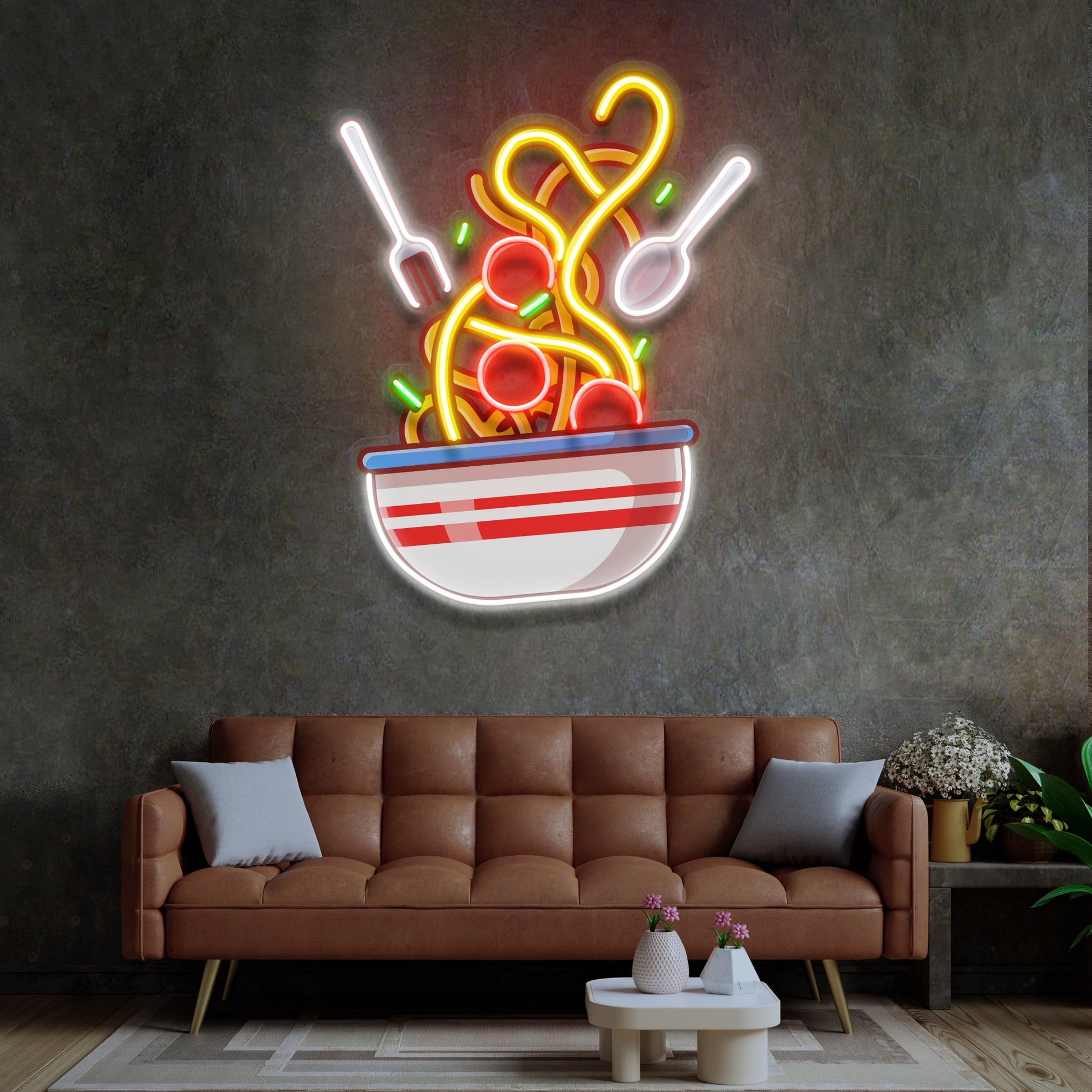 Spaghetti LED Neon Sign Light Pop Art - Neonzastudio
