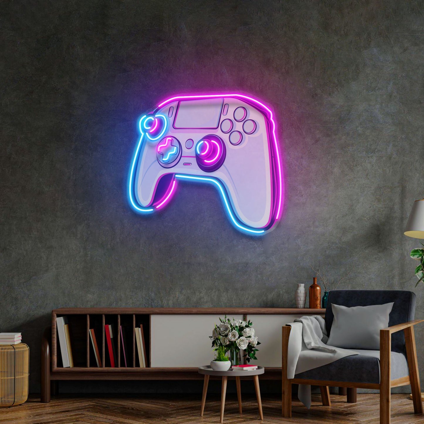 Stick Controller Cartoon LED Neon Sign Light Pop Art - Neonzastudio