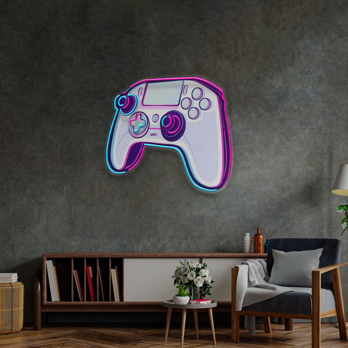 Stick Controller Cartoon LED Neon Sign Light Pop Art - Neonzastudio