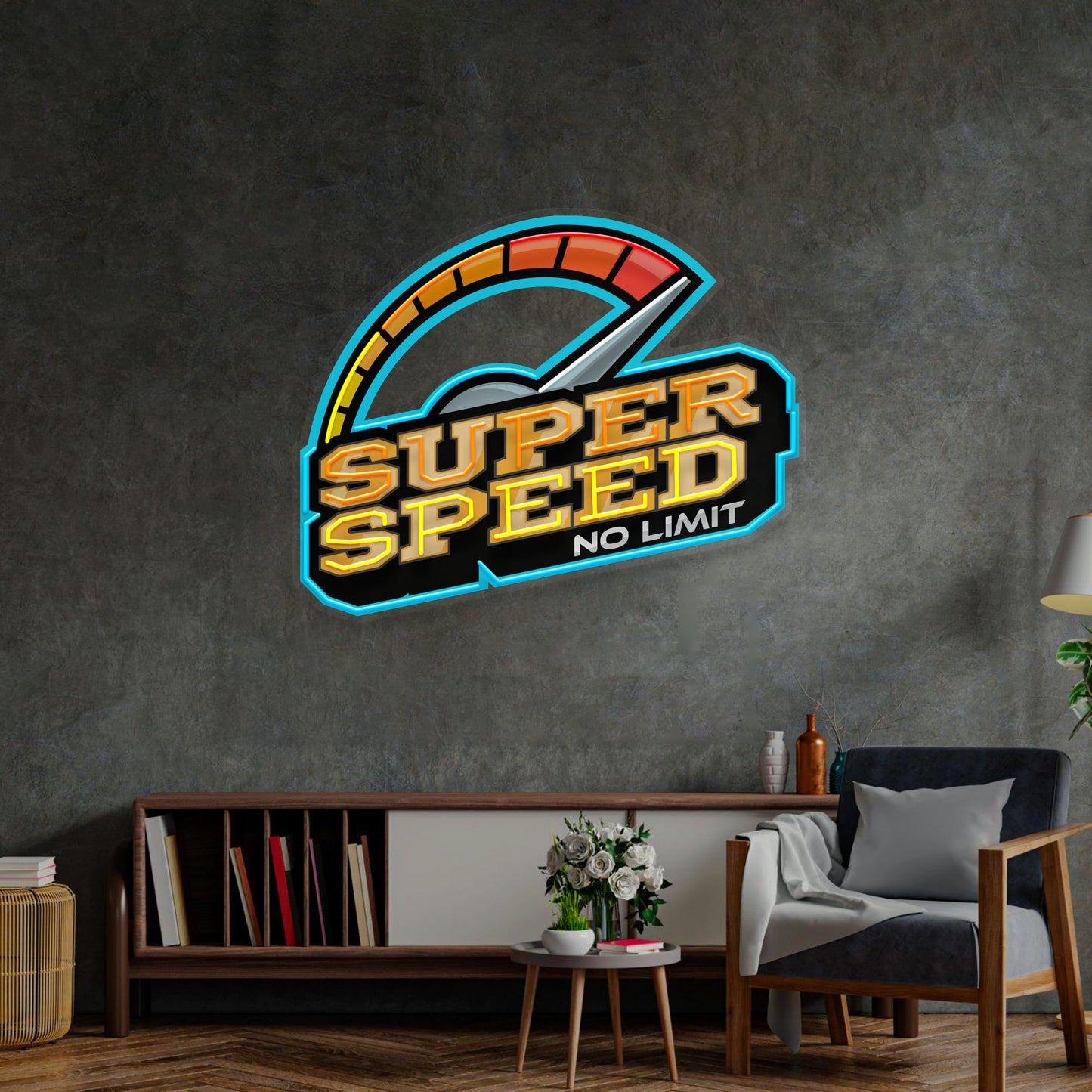 Super Speed LED Neon Sign Light Pop Art - Neonzastudio