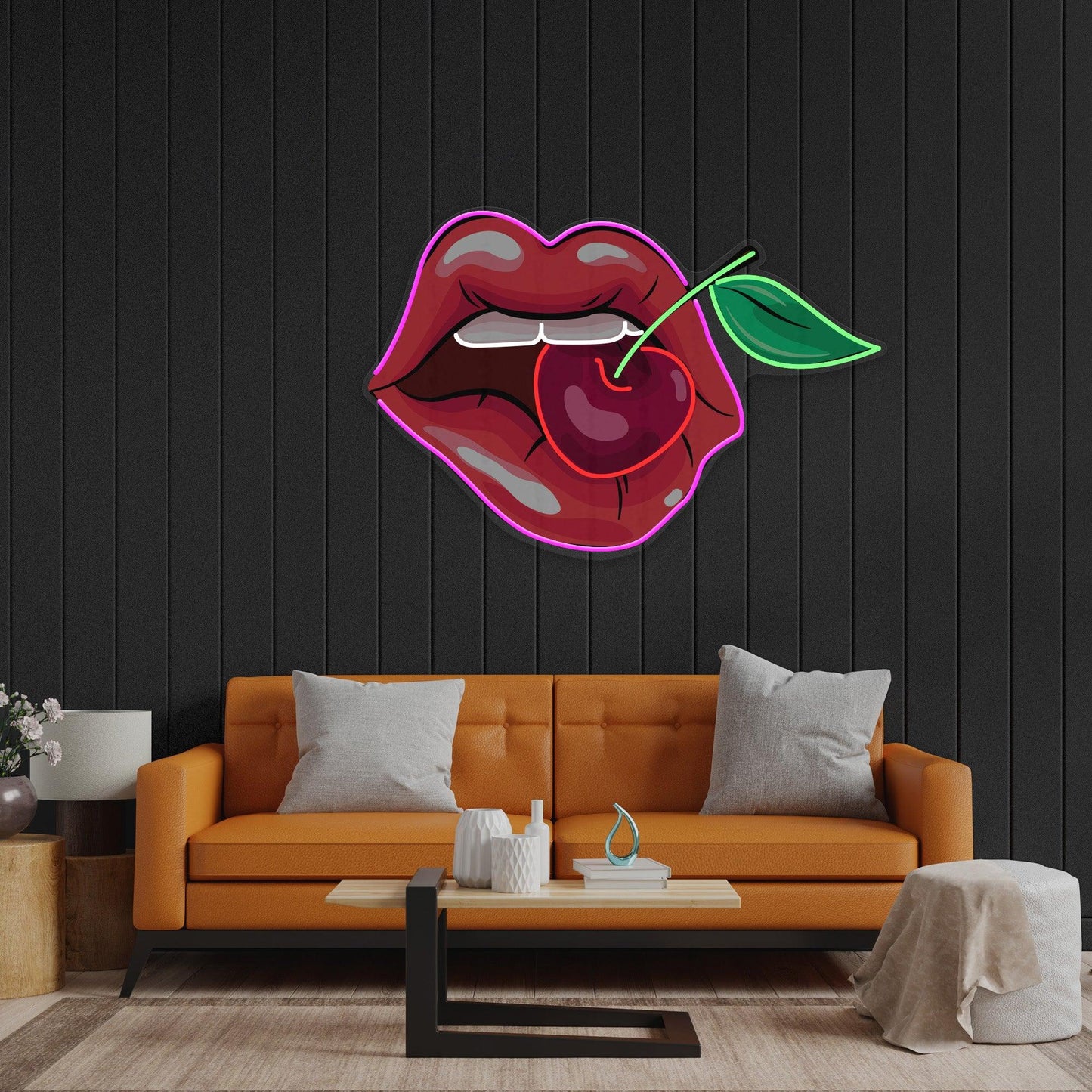 Sweet Cherry Led Neon Acrylic Artwork - Neonzastudio