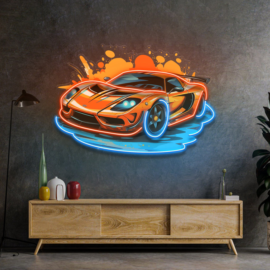 Car LED Neon Sign Light Pop Art Automotive Collection For Car Lovers