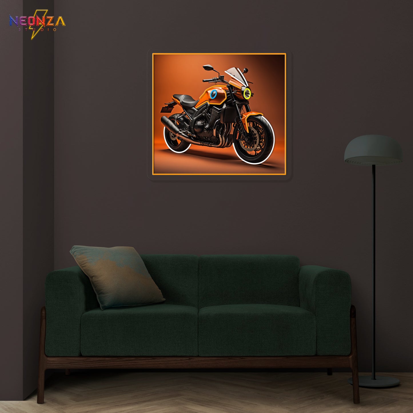 Aesthetic Riding-Cool-Motorcycle Neon sign Artwork