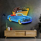 Blue Classic Car LED Neon Sign Light Pop Art