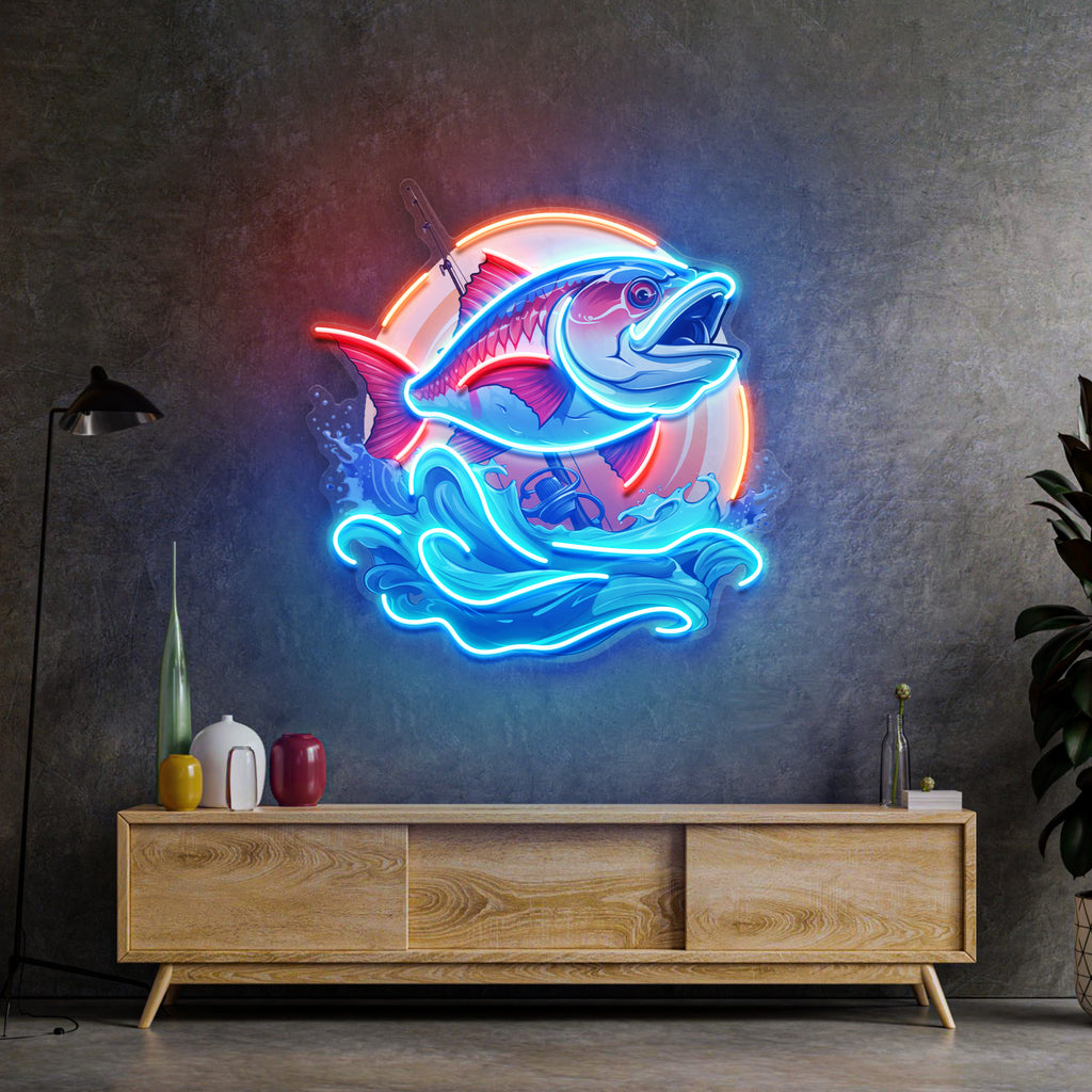 Blue Sea Fish LED Neon Sign Light Pop Art – Neonzastudio