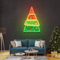 Christmas Tree Pyramid Led Neon Sign Light