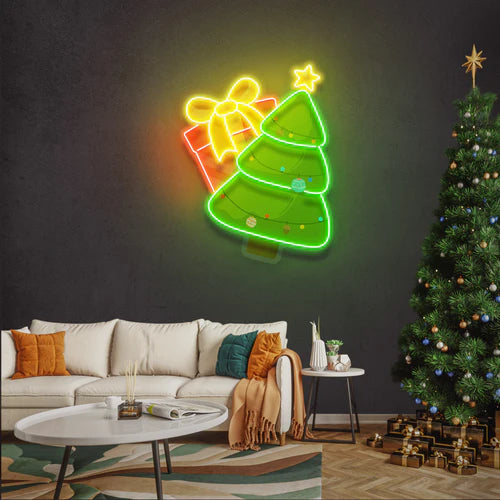 Christmas Tree Gift Led Neon Sign Light
