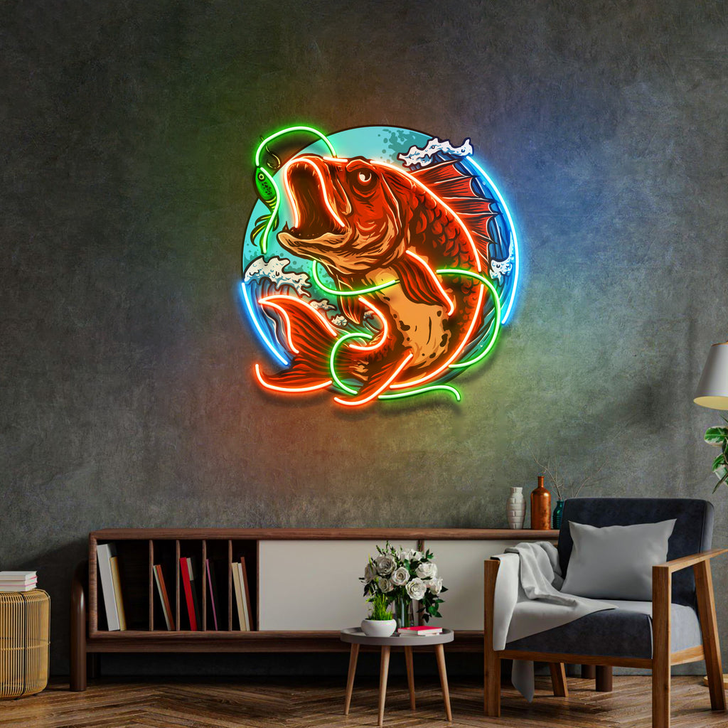 Good Bait Fish LED Neon Sign Light Pop Art – Neonzastudio