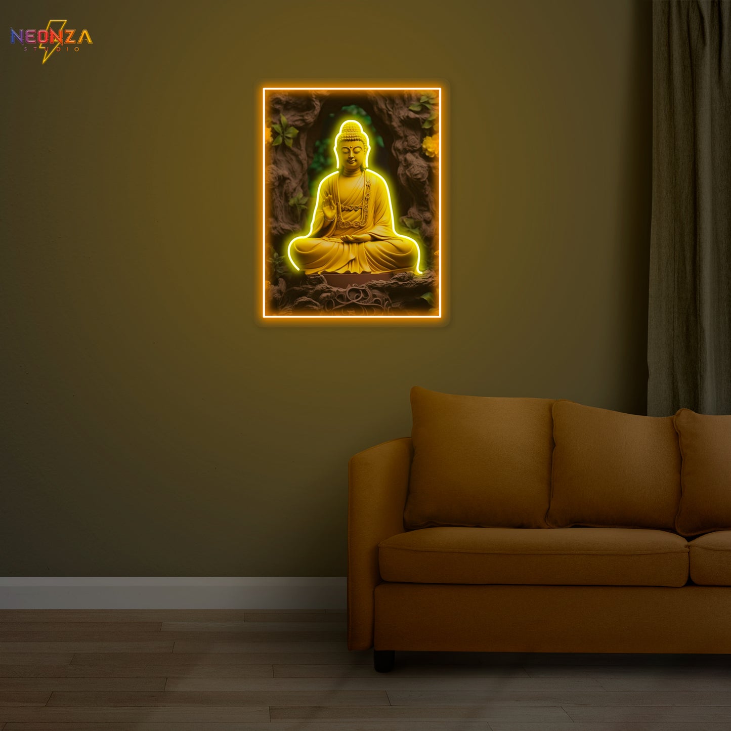 Lord Buddha Neon sign Artwork
