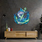Marlin Fish with Anchor LED Neon Sign Light Pop Art