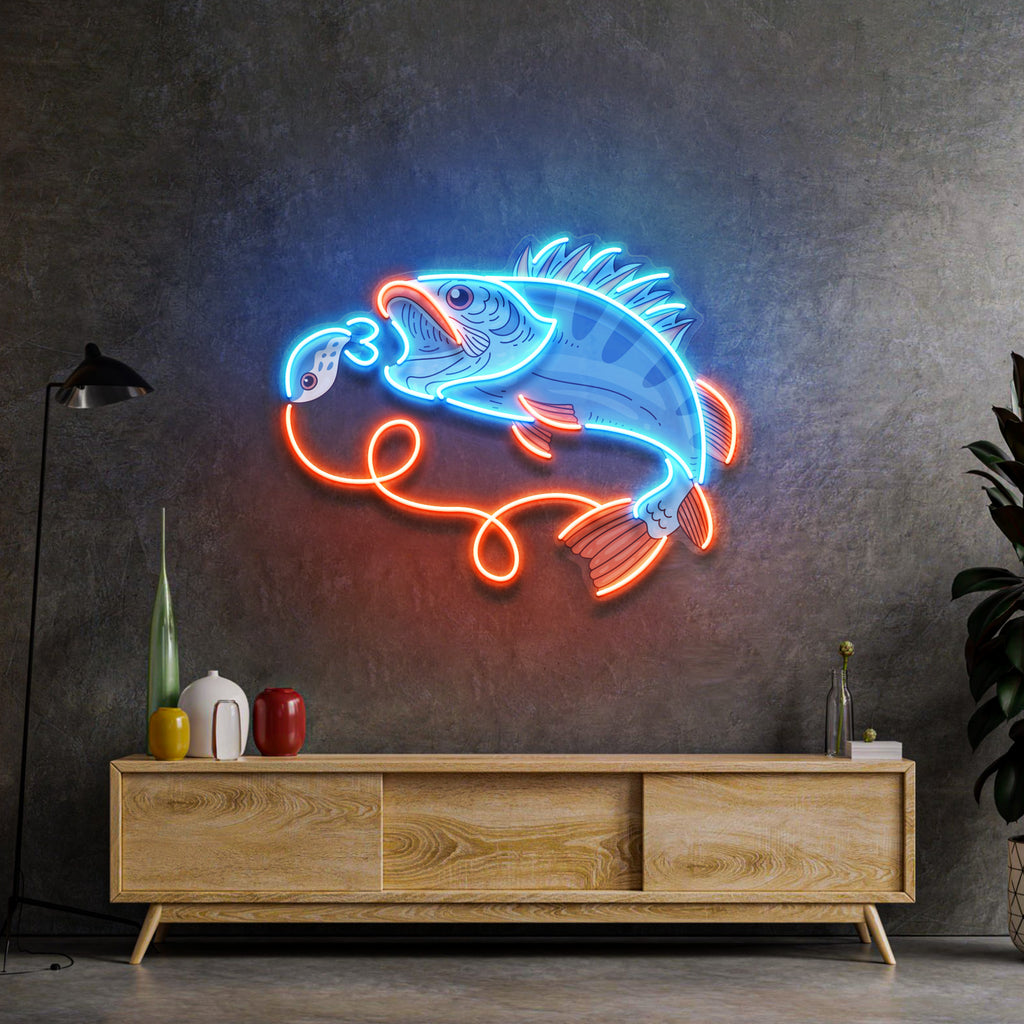 Orangetail Fish LED Neon Sign Light Pop Art