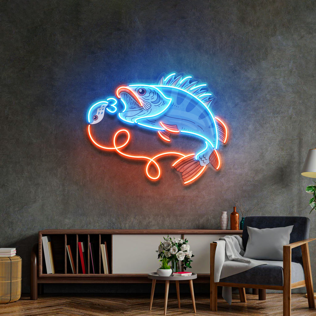 Orangetail Fish LED Neon Sign Light Pop Art