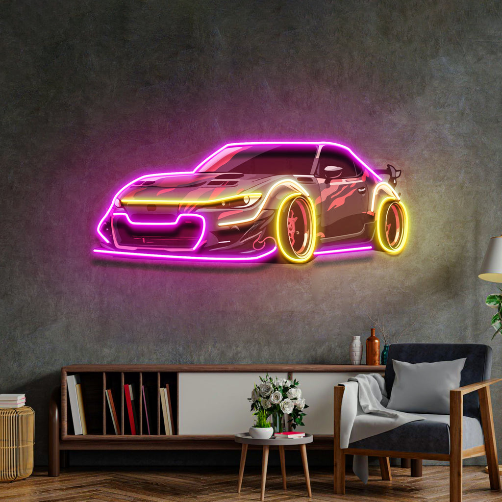 Race Drift LED Neon Sign Light Pop Art