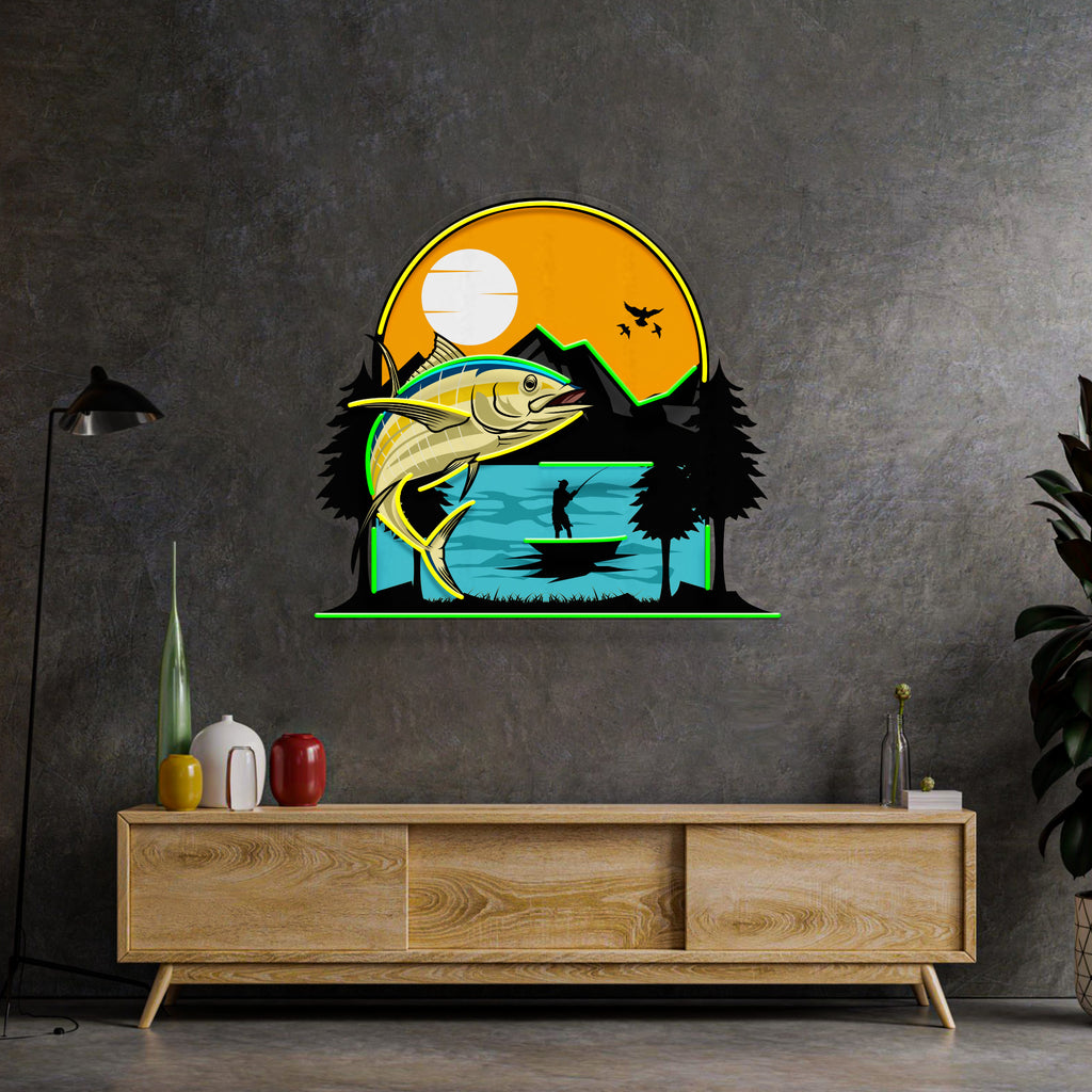 Sea and Fish Paintings LED Neon Sign Light Pop Art