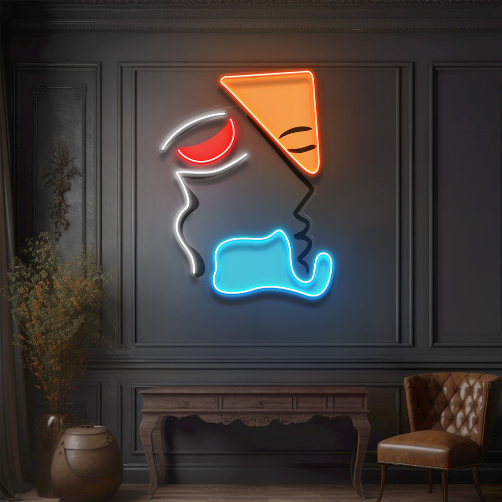 Simple Shape Of Face LED Neon Sign Light – Neonzastudio