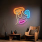 Sleeping Face Abstract Art LED Neon Sign Light