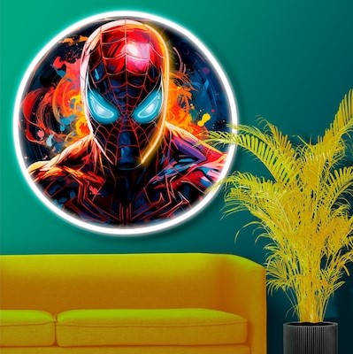 Spiderman Led Neon Acrylic Artwork