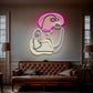 Two People Talking Abstract Art LED Neon Sign Light