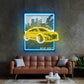 Wild Drift Yellow Car LED Neon Sign Light Pop Art