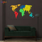 World Map Neon Sign Artwork
