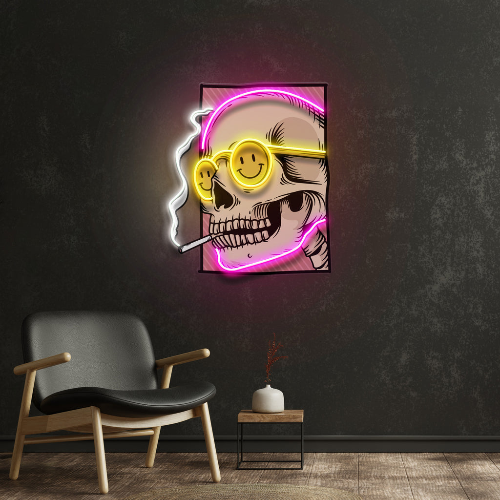 cigarette neon in Mouth Sign quality bar neon signs for a stunning unboxing experience Custom Cigarette Neon Sign Online