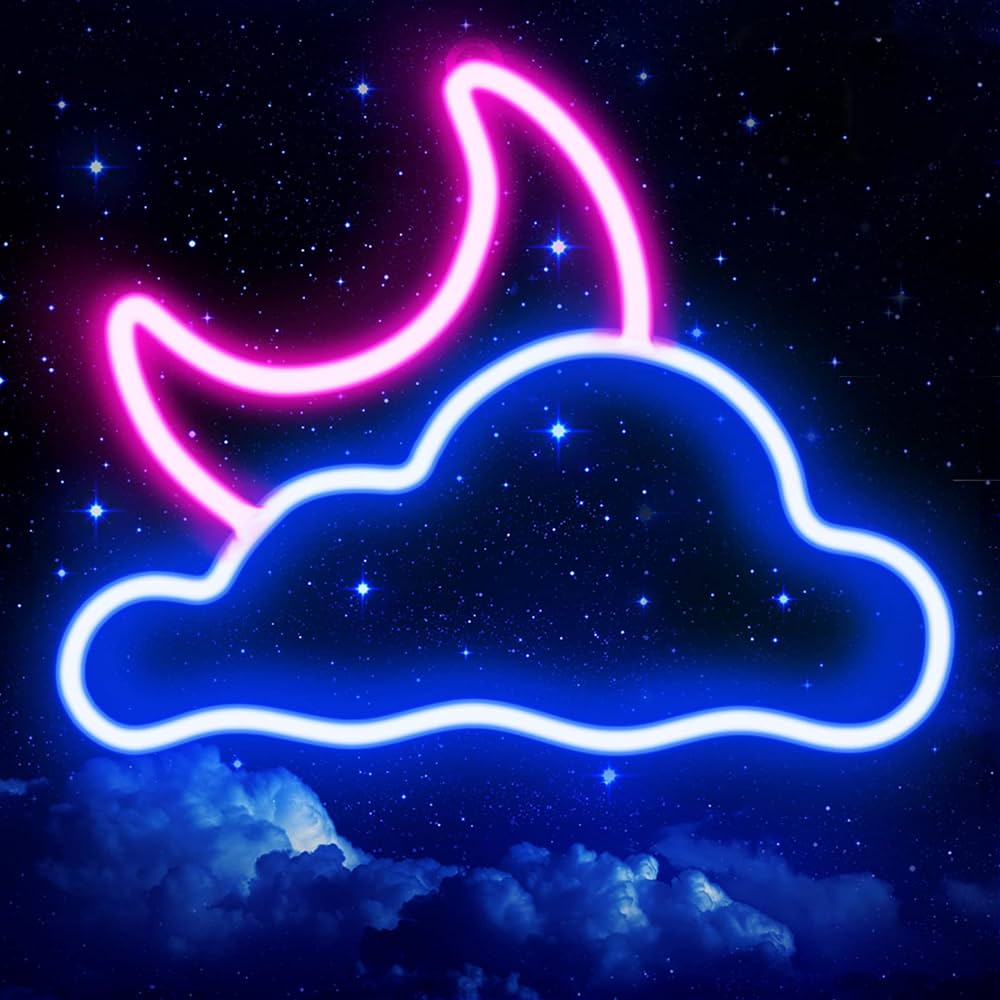 Free Gift Cloud Neon Sign Worth 2999 Assorted Color's