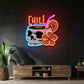 Cocktail Skull LED Neon Sign Light Pop Art